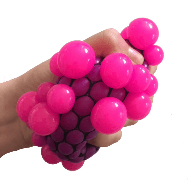 rainbow mesh stress ball