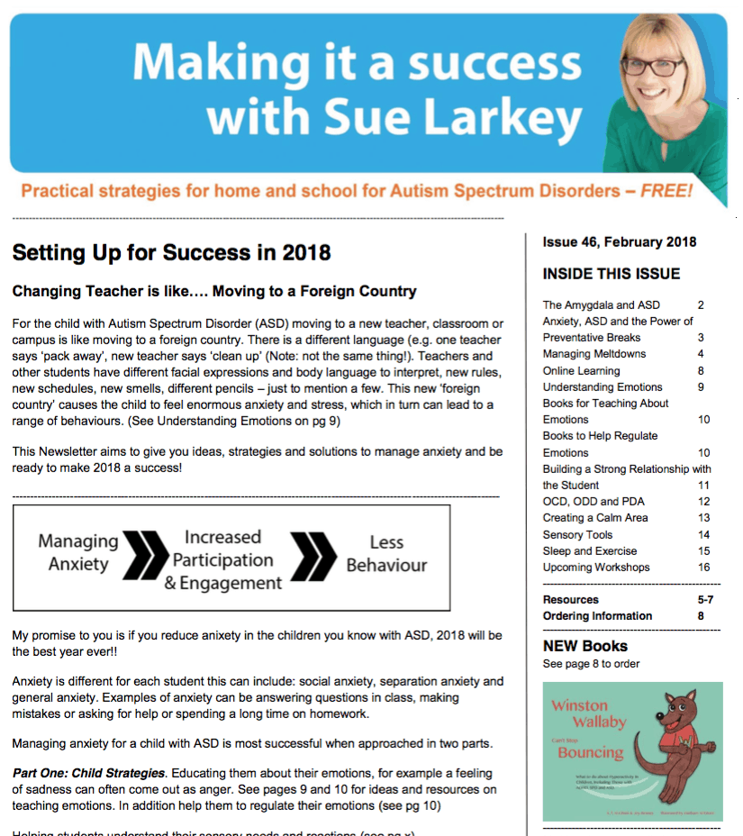 Complete Sue Larkey Term 1 2018 Newsletter