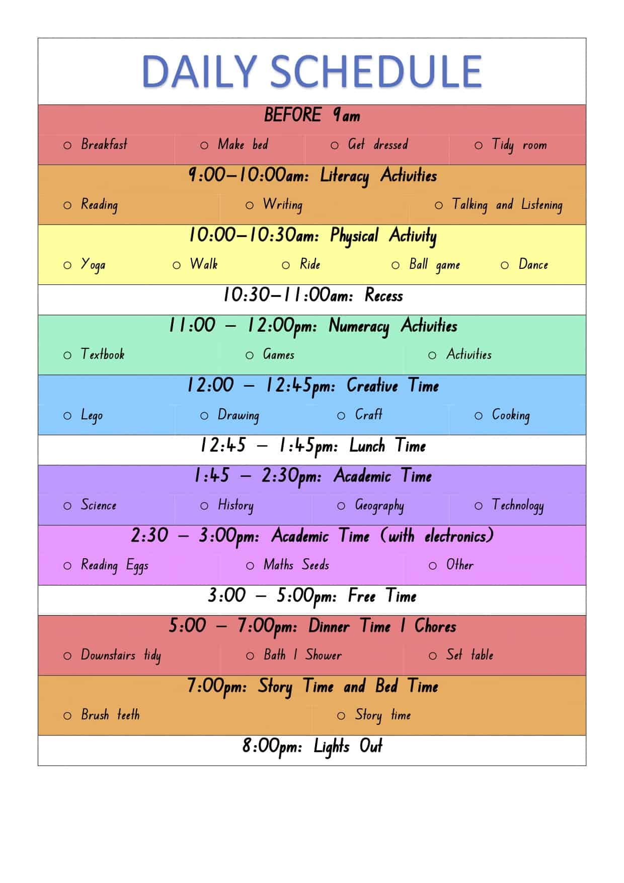 Schedules: The Number One Strategy for Students with Autism in these ...