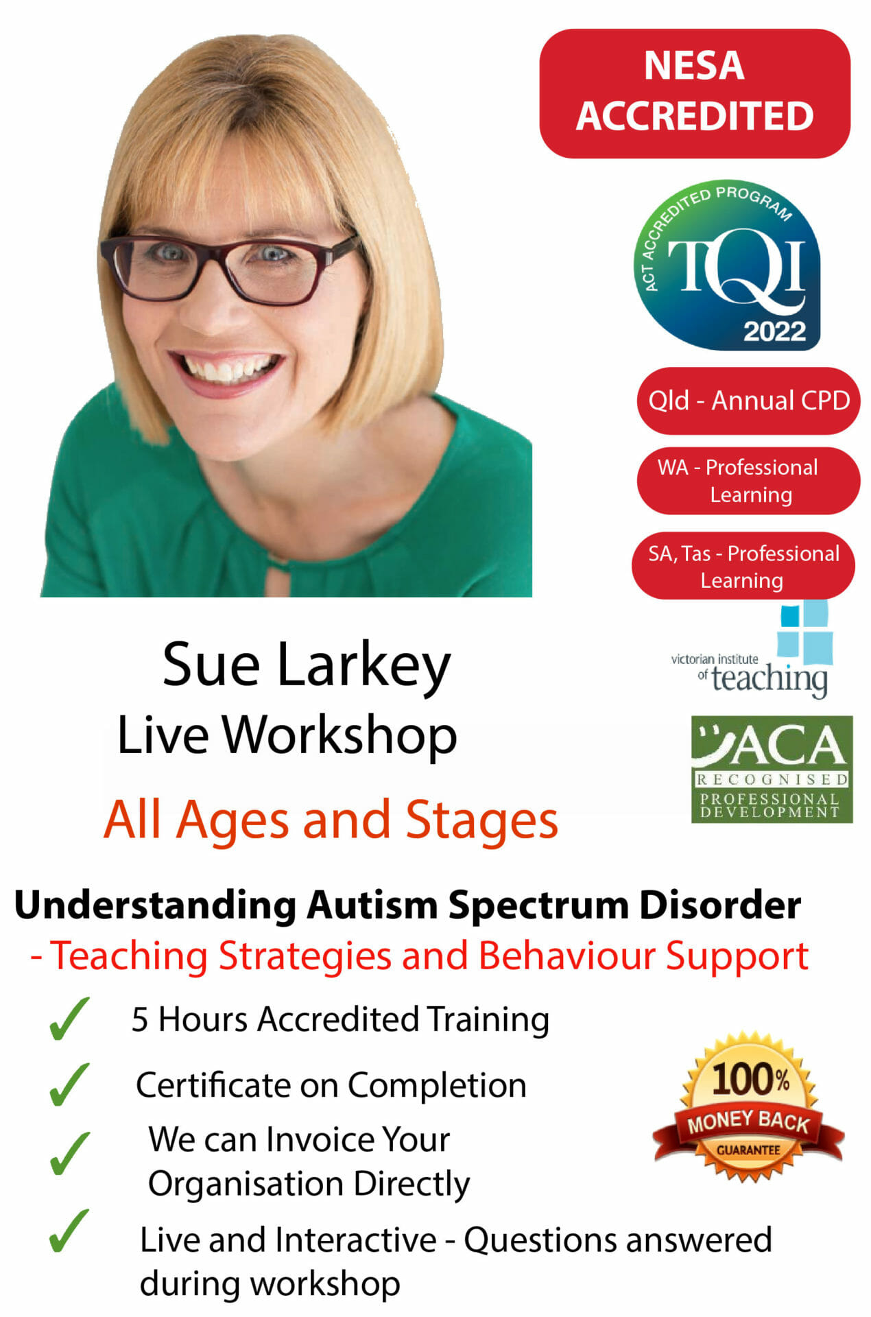 Newcastle - Sue Larkey Workshop - Friday 18th August 2023